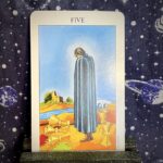 The Tarot card Five of Pentacles
