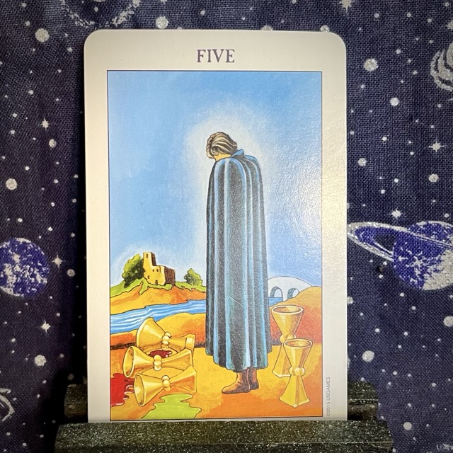 The Tarot card Five of Pentacles