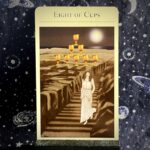 The tarot card the Eight of Cups