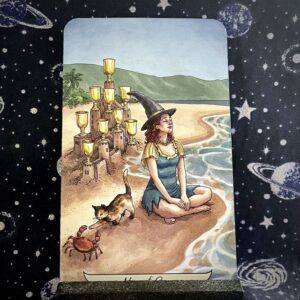 The tarot card the Nine of Cups