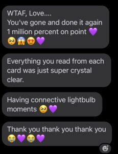 Screenshot of their reacation.