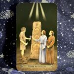 The tarot card the Three of Pentacles