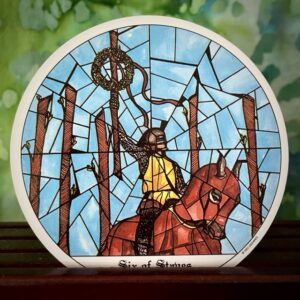 The tarot card the Six of Wands