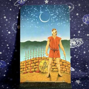The tarot card, Nine of Wands