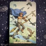 The tarot card the Knight of Swords