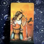 The tarot card the Knight of Wands