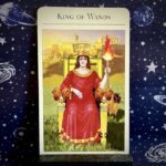 The tarot card, the King of Wands