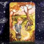 The tarot card, the Page of Wands