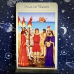 The tarot card Four of Wands