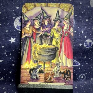The tarot card, Five of Wands