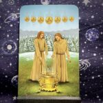 The tarot card the Seven of Pentacles