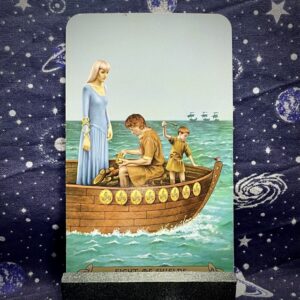 The tarot card the Eight of Pentacles