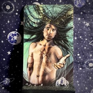 The tarot card, the Devil