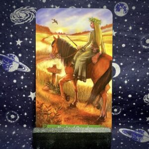 The tarot card the Knight of Wands