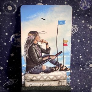 The tarot card the Queen of Swords