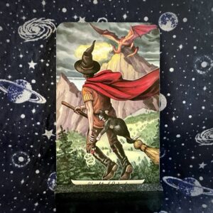 The tarot card the Knight of Wands