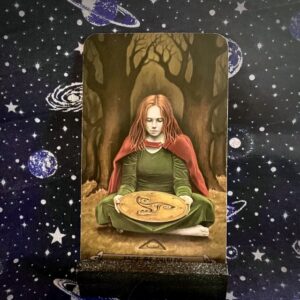 The tarot card the Page of Pentacles