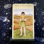 The tarot card the Page of Pentacles