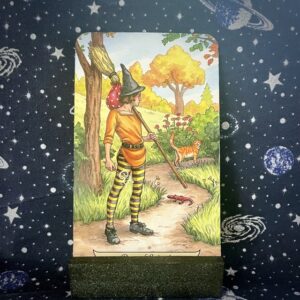 The tarot card, The Page of Wands