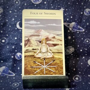 The tarot card the Four of Swords