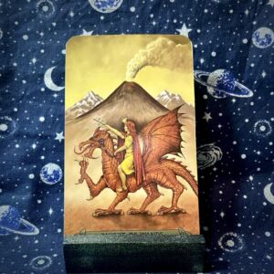 The tarot card the Knight of Wands