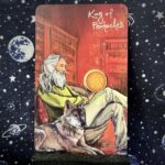 The tarot card the King of Pentacles