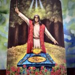 The tarot card, the Magician