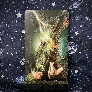 The tarot card, The Tower