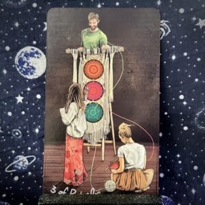 The tarot card the Three of Pentacles